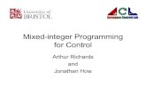 Mixed-integer Programming for Controlaeagr/acc05_tut_mip.pdf · 2005. 6. 15. · Mixed-integer Programming for Control 10/63 Session Outline (2/2) 2. Projected Variable Metric Algorithm