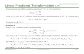 Linear Fractional Transformation · 2008. 4. 17. · 2008 Spring ME854 - GGZ Linear Fractional Transformation Page 1 Linear Fractional Transformation Linear Fractional Transformation