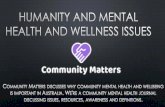 Humanity and Mental Health and Wellness Issues