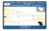 Population Census Of The Commonwealth Caribbean...TABLE A4 4 DOMINICA Pooulation Size and Growth Rates, Commonwealth Caribbean, 1970 - 1280 Country Population AntiQua and Barbuda Baham.s