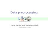 Data preprocessing - polito.it · Data Preprocessing Aggregation Sampling Dimensionality Reduction Feature subset selection Feature creation Discretization and Binarization Attribute