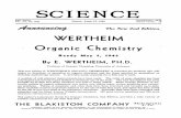 SCIE-NCE · 2005. 7. 20. · SCIE-NCE NEW SERIES SUBSCRIPTION, $6.00 VOL. 101, No. 2624 FRIDAY, APRIL 13, 1945 SINGLE GOPIES, .15 TheNew2ndEdition WERTHEIM Organic Chemistry Ready