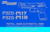 P320- · 2020. 9. 9. · P320-P320-1.0 SAFETY WARNINGS READ THIS ENTIRE MANUAL THOROUGHLY AND CAREFULLY PRIOR TO USING THIS SIG SAUER FIREARM. The warnings in this operator’s manual