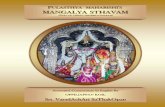 MangaLya Sthavam New Stavam.pdf · 2018. 4. 2. · This Sthavam ends with three more slOkams linked to the celebration of the uniqueness of Hari Naama Sankeethanam and Hari Naama