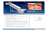 Screw Conveyor · 2020. 3. 10. · SCREW CONVEYOR Cozzini knows that reliable material handling is a critical part of your overall process. That is why Cozzini Screw Conveyors (CSC)