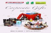 Corporate Gifts - Value Centre · 2020. 10. 22. · and extensive range of corporate gifts developed to meet your corporate gifting needs. Our new offerings include: • Quality hampers