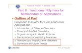 Functional Polymer/1 Semester, 2006 Part II. Functional ......Prof. Jin-Heong Yim Functional Polymer/1st Semester, 2006 Part II. Functional Polymers for Semiconductor Applications