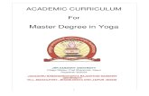 Master Degree in Yoga · Course Code : MSP 101 Subject : Asana, Pranayama ,Mudra and Bandh Full marks for examination: 50 Examination weightage: Unit-I:- Unit-II Unit-III Unit-IV