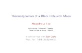 Thermodynamics of a Black Hole with Moonletiec.yolasite.com/resources/IHES.pdfStationary black holes Black hole with a corotating moon Perturbations Rotating black hole + orbiting