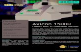 Features Axicon 15000 - makewebeasy · 2017. 12. 21. · Axicon 15000 About Axicon Axicon Auto ID is a world leader in barcode used to measure the quality of linear and matrix barcodes,