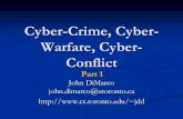 Cyber-Crime, Cyber- Warfare, Cyber- Conflict › wp-content › uploads › cybertalk … · What is Cyber-crime? Cyber-warfare? “Cyber” –Computers and machines Cyber-crime