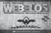 WEBELOS BADGE REQUIREMENTS (EFFECTIVE DECEMBER 2016) · adventures can be found in this addendum.) • Cast Iron Chef • Duty to God and You • First Responder • Stronger, Faster,
