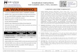 Installation Instructions Scan for safe towing tip, or ...PART NUMBERS: 24971, 77971, CQT24971 ©2017 Horizon Gloal™ Corp - Printed in Mexico Sheet 1 of 15 24971NP 11-16-17 Rev.