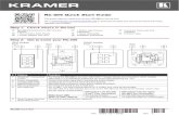 RC-206 Quick Start Guide - Kramer AV › web › downloads › manuals › kramer-rc-206-qs-3.pdf(BS 4662 or BS EN 60670-1 used with supplied spacers and screws). Step 6: Connect the
