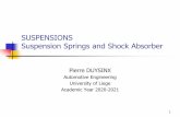 SUSPENSIONS Suspension Springs and Shock Absorber · 2020. 11. 14. · Modern shock absorbers are double-acting systems with a damping characteristics that is generally lower in compression