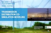 TRANSMISSION DISTRIBUTION CO- SIMULATION MODELING co-sim modell_Kang.pdf · Load T&D cases into respective simulators (PSS/E and OpenDSS) Prompt user to select simulation type and