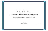 Module for Communicative English Language Skills IIndl.ethernet.edu.et/bitstream/123456789/78216/1... · Communicative English Language Skills II Module is a continuation of Communicative