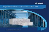 High Rate Battery Solutions for IDCshuangdeng.com.cn/userfiles... · lithium battery, which was drafted by Shoto. 04 Continuous smear technology, reliable quality The battery adopts