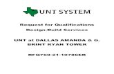 Request for Qualifications Design-Build Services UNT at DALLAS … · 2020. 12. 21. · This project will be to design and construct a landmark tower on the UNT Dallas Campus as outlined