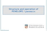 Structure and operation of PENELOPE / penmain · 2018. 11. 21. · PENELOPE/penmain 2 PENELOPE PENELOPE is an acronym for "PENenetration and Energy LOss of Positrons and Electrons"