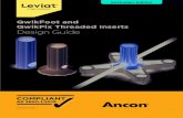 QwikFoot and QwikFix Threaded Inserts Design Guide€¦ · The inserts are available in zinc plated or hot-dip galvanized G350 steel and stainless steel grade 316. We provide nailing