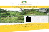 (A LANDBANK Subsidiary PUBLIC BIDDING...LBP LEASING AND FINANCE CORPORATION (A LANDBANK Subsidiary) One-half (1/2) of the 5,000-square meters Vacant Lot located along Lawton Avenue,