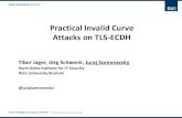 Practical Invalid Curve Attacks on TLS-ECDH · 2020. 1. 17. · Practical Invalid Elliptic Curve Attacks on TLS-ECDH Tibor Jager, Jörg Schwenk, Juraj Somorovsky 3 Another “forgotten”