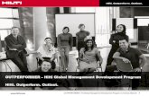 OUTPERFORMER Hilti Global Management Development Program Hilti. Outperform. Outlast. · 2014. 10. 7. · Outlast. OUTPERFORMER- Hilt Global Management Development Program | University