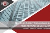 New Fan Efficiency Requirements in ANSI/ASHRAE/IES 90.1-2019 · 2020. 10. 6. · ©2020, AMCA International,Inc. New Fan Efficiency Requirements in ANSI/ASHRAE/IES 90.1 -2019 Purpose