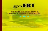 RETAILER POLICY & PROCEDURES MANUAL...RETAILER POLICY & PROCEDURES MANUAL FOR EBT PROGRAM USING VX510 POS DEVICES Retailer Customer Service Call Center Refer to the Quick Reference