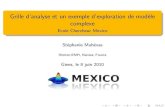 Grille d’analyse et un exemple d’exploration de modèle complexe · 2020. 3. 27. · Grille d’analyse et un exemple d’exploration de modèle complexe EcoleChercheurMexico