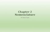 Chapter 2 Nomenclaturedrsapnag.manusadventures.com/chemistry/general-chemistry/...Nitrogen tribromide - NBr 3 Dinitrogen tetrafluoride - N 2 F 4 Dr. Sapna Gupta/Nomenclature 12 Acids