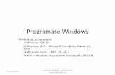 Programare Windowsiasimin/Special/Windows... · 2020. 3. 16. · Desenam un patrat // Tratam evenimentul Paint al ferestrei. private void Form1_Paint( object sender, PaintEventArgs