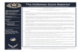 The Holloman Court Reporter Reporter... · 2017. 8. 29. · The Holloman Court Reporter is a monthly publication from the 49th Wing Staff Judge Advocate and the Holloman Public Affairs