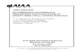 AIAA 2003-0922 RECOMMENDED EXPERIMENTAL PROCEDURES …mln/ltrs-pdfs/NASA-aiaa-2003... · 2003. 1. 30. · AV-8B . Four configurations of the AV-8B have been selected for discussion,