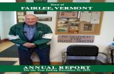 Town of FAIRLEE, VERMONT · 2020. 3. 12. · This year we dedicate the Town Report in honor of our longtime friend and member of the Fairlee Community – Russell B. Smith. Russ was