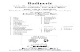 Badinerie - Musiknoten Johanna Lindner & Sohn · 2015. 5. 28. · Wind Band / Concert Band / Harmonie / Blasorchester / Fanfare Arr.: Jérôme Naulais Johann Sebastian Bach EMR 11522