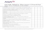 Granville Academy - GCSE Maths Revision Checklist · 2017. 5. 23. · AQA Education (AQA) is a registered charity (number 1073334) and a company limited by guarantee registered in