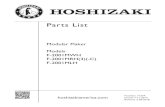 Parts List - HOSHIZAKI3)(-C)_pts.pdf · 2018. 4. 4. · Title: B. Ice Making Unit Model: F-2001MWH, F-2001MRH(3)(-C), F-2001MLH Index No. Description Material or Model Number Part