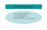 Chapter 14 Analog Filters - SNU OPEN COURSEWAREocw.snu.ac.kr/sites/default/files/NOTE/5791.pdf · 2018. 1. 30. · Chapter 14 Analog Filters ¾14.1 General Considerations ¾14.2 First-Order