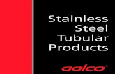 Stainless Steel Tubular Products - Aalco...Seamless and Welded to ASTM A312 from 1/ 8˝ to 24˝ in grades 304L & 316L Flanges ASTM A182 / ANSI B16.5 BS 10 Table E, Grade 316L BS 4504