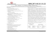 MCP16311/MCP16312 Data Sheet - Microchip Technology · IQ_PFM —85 — µASwitching, IOUT =0 (MCP16311) Quiescent Current - PWM Mode IQ_PWM —3.88 mA Switching, IOUT =0 (MCP16312)