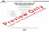 CONCERT FULL ORCHESTRA NEw wORld SyMPhONy · CONCERT FULL ORCHESTRA Please note: Our band and orchestra music is now being collated by an automatic high-speed system. The enclosed