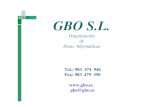 Organización de Áreas Informáticas · Tel.: 983 474 946 Fax: 983 479 350  gbo@gbo.es GBO S.L. Organización de Áreas Informáticas