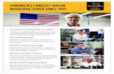 America's Largest Solar Manufacturer Since 1975...Sep 01, 2015  · In today's competitive global economy, SolarWorld remains committed to sourcing, manufacturing, assembling and hiring