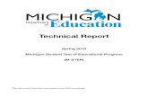 Michigan Department of Education Spring 2019 Technical …...of three content areas: English Language Arts (ELA), mathematics, and social studies. ELA and mathematics are assessed