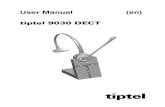 tiptel 9030 DECT Manual EN · 2017. 7. 14. · The CE mark on the device confirms conformity with the above directive. We hereby declare that the device satisfies all fundamental