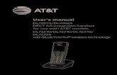 User’s manual · 2020. 3. 31. · User’s manual User’s manual DL70010/DL70020 DECT 6.0 expansion handset for use with AT&T models DL72210/DL72310/DL72340/ DL72350 with BLUETOOTH