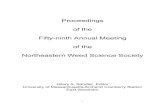 Proceedings of the Fifty-ninth Annual Meeting of the ...Proceedings of the Fifty-ninth Annual Meeting of the Northeastern Weed Science Society Hilary A. Sandler, Editor University