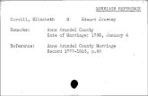 MARRIAGE REFERENCE Carvill, Elizabeth M Edward Journey ...msa.maryland.gov › megafile › msa › stagsere › se1 › se27 › ...Chancery Book 105, folio U6. MARRIAGE RECORDS Casey,